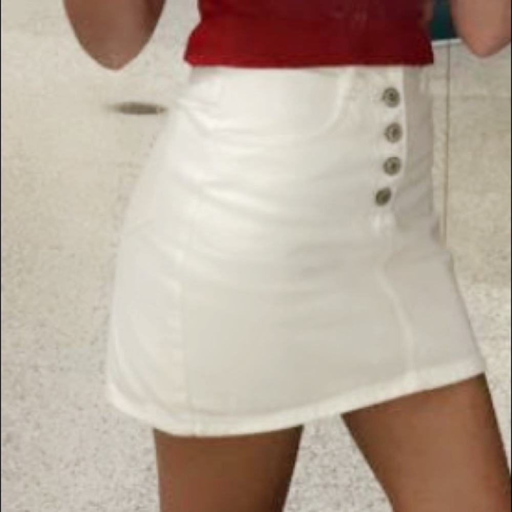 white skirt